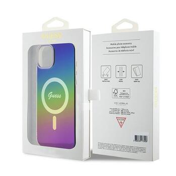 Guess GUHMP15MHITSK Hardcase IML Iridescent MagSa Защитный чехол для iPhone 15 Plus/14 Plus 6.7