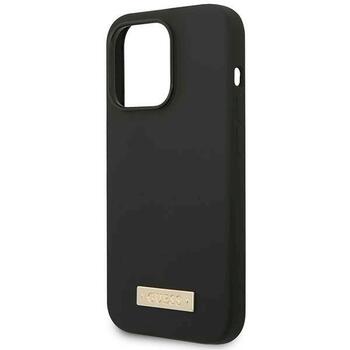 Guess GUHMP14LSBPLK Silicone Logo Plate MagSafe Защитный чехол для iPhone 14 Pro 6,1