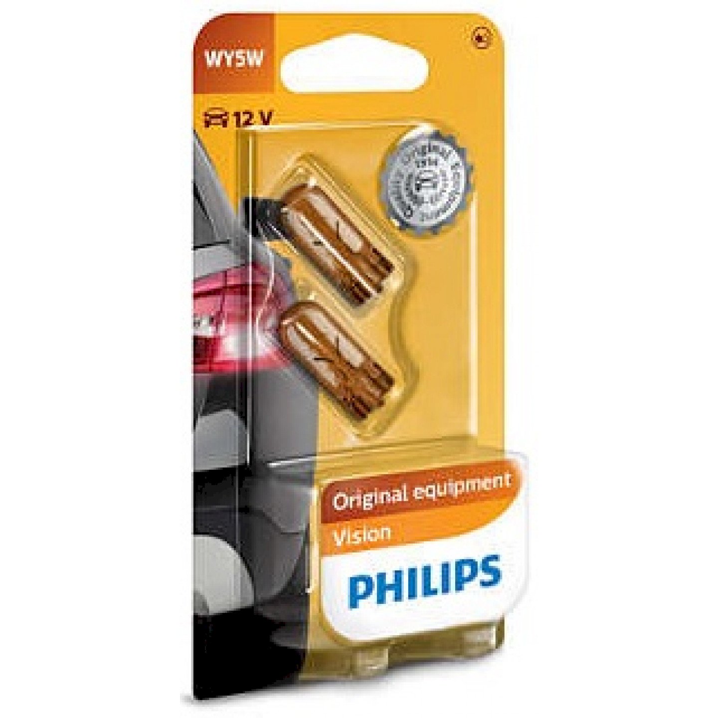 Philips WY5W Автомобильная лампа 12V 5W 12396NAB2 2шт (12396NAB2)