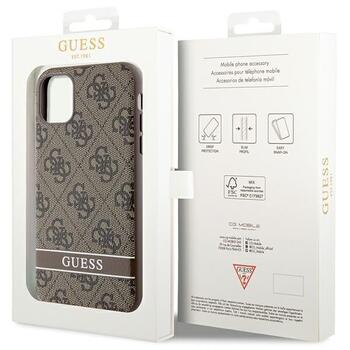 Guess GUHCN61P4SNW Hardcase 4G Stripe Защитный чехол для iPhone 11 / Xr / коричневый (GUHCN61P4SNW)