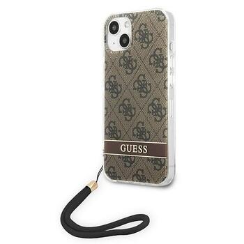 Guess GUOHCP14MH4STW Hardcase 4G Print Strap Aizsargapvalks priekš iPhone 14 Plus / 15 Plus 6.7