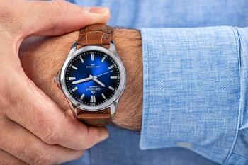 Giewont Elegance Sapphire Мужские часы / коричнево-синий (GW5160-A7)