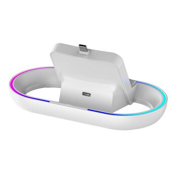 iPega P5P02 Зарядная док-станция с RGB для Playstation Portal Remote Player белый (PG-P5P02)