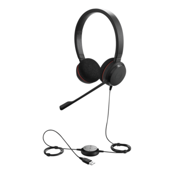 Jabra Evolve 20 Vadu Austiņas USB Type-C / USB Type-A (4999-829-269)