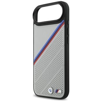 BMW M Tricolor Metal Logo MagSafe Case Защитный Чехол для Apple iPhone 17 Air (BMHMP17M25PCSPEG)