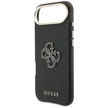 Case Guess FW Resin Logo Aizsargapvalks priekš iPhone Air / melns (GUHCP17M5PS4RGGK)