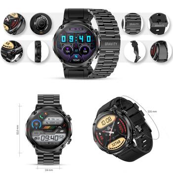 Smartwatch Gravity GT21-1 Силиконовый ремешок для смарт-часов / чёрный (GT21-1)