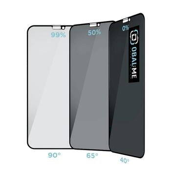 OBAL:ME Privacy 5D Glass Screen Protector Защитное стекло для Apple iPhone 11/XR / чёрный (57983121437)
