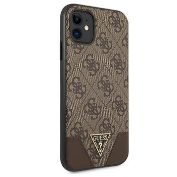 Guess GUHCN61PU4GHBR Hardcase 4G Triangle Collection Aizsargapvalks priekš iPhone 11 6,1