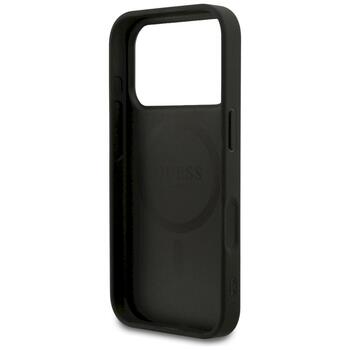 Guess Saffiano Classic Logo MagSafe Защитный чехол для iPhone 17 Pro / чёрный (GUHMP17LPSAHMCK)