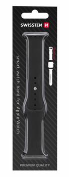 Swissten Cиликоновый Pемешок для Apple Watch 1/2/3/4/5/6 / SE / 38 мм / 40 мм (46000101)
