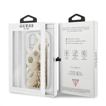 Guess GUHCP13SLGPEGO Peony Liquid Glitter Aizsargapvalks priekš iPhone 13 mini 5,4