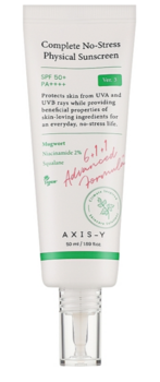 Axis-Y Complete No- Stress Physical Sunscreen SPF50 Солнцезащитный крем 50 ml (8809634610119)
