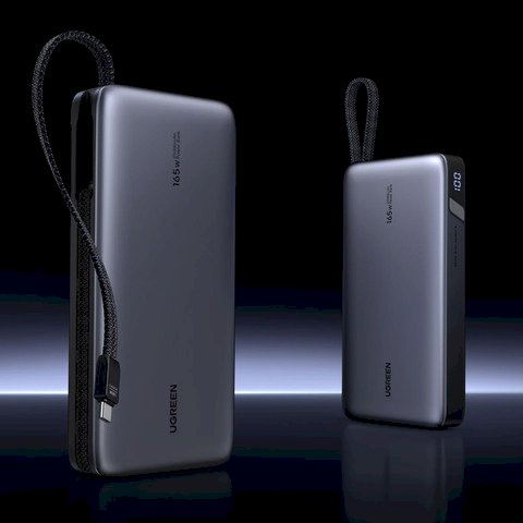 Ugreen PB552 Портативный аккумулятор 25000mAh 165W grey (55995B)