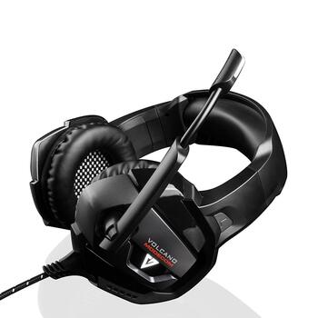 Modecom Volcano MC-859 Bow Spēļu Austiņas ar Mikrofonu / 3.5mm / 2.2m Vads / Melnas (S-MC-859-BOW)