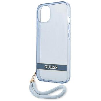 Guess GUHCP13MHTSGSB Hardcase Translucent Strap Aizsargapvalks priekš iPhone 13/14/15 6.1