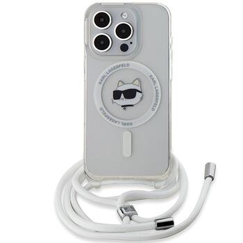Karl Lagerfeld KLHMP14LHCCHNT Hardcase IML Choupette Head & Cord Magsa Aizsargapvalks priekš iPhone 14 Pro 6.1