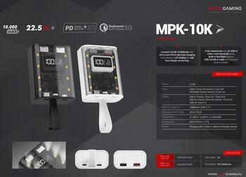 Mars Gaming MPK10KW Power Bank 10000mAh / QC3.0 & PD3.0 (MPK10KW)