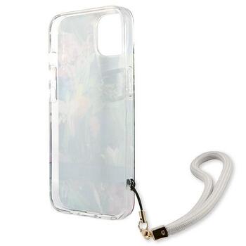 Guess GUHCP13SHFLSB Flower Strap Aizsargapvalks priekš iPhone 13 mini 5,4