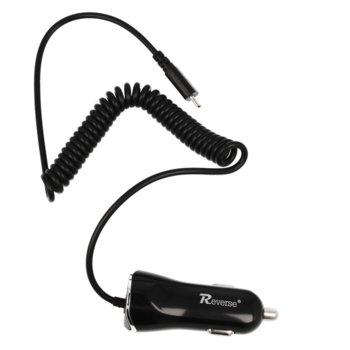 Reverse CC-21 Universāls 2.1A Micro USB Vads 1.2m Auto Lādētajs Mobilajam Telefonam / Planšetei / GPS (CC-21)