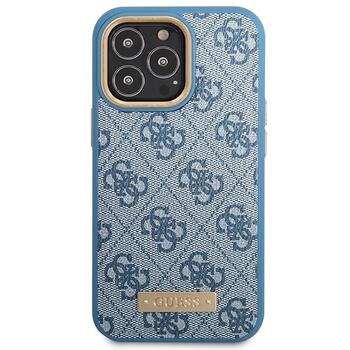 Guess GUHMP14LU4GPRB Hardcase 4G Logo Plate MagSafe Защитный чехол для iPhone 14 Pro 6.1