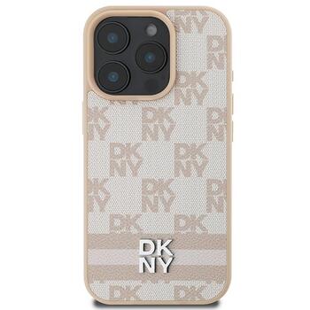 DKNY Checkered Pattern & Printed Stripes Защитный Чехол для Apple iPhone 16 Pro (DKHCP16LPCPTSSP)