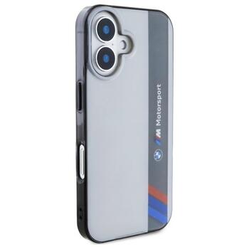 BMW Motorsport IML Vertical Stripe Защитный Чехол для Apple iPhone 16 (BMHCP16S23HTFEG)