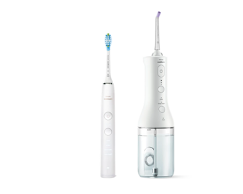 Philips Sonicare Cordless Power Flosser DiamondClean 9000 Набор из электрической зубной щетки и ирригатора (HX3886/41)