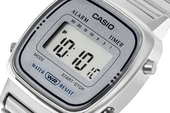 CASIO Vintage LA670WEA-7EF Sieviešu rokas pulkstenis / sudraba (LA670WEA-7EF)