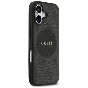 Guess 4G Circle Classic Logo MagSafe Case Защитный чехол для iPhone 17 / чёрный (GUHMP17SP4PGRSGK)
