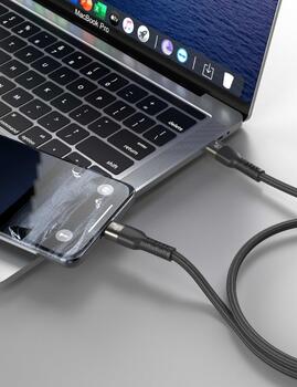 Swissten TB3 & TB4 / USB 4.0 / 8K@60Hz / 40 Gb/s / 240W USB-C Datu un Video kabelis 1.5m (72501204)