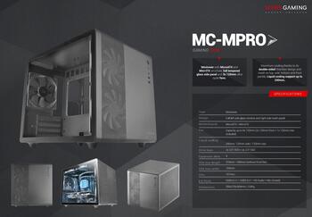 Mars Gaming MCMPRO Professional Compact PC Case mATX (Double Chamber) (MCMPRO)