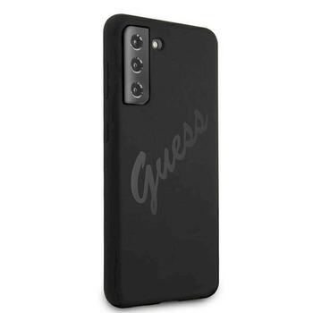 Guess GUHCS21MLSVSBK Script Vintage Защитный чехол для Samsung Galaxy S21+ G996 / чёрный (GUHCS21MLSVSBK)