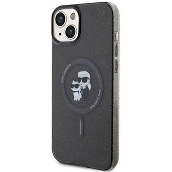 Karl Lagerfeld KLHMP15MHGKCNOK Hardcase Karl&Choupette Gli Aizsargapvalks priekš iPhone 15 Plus / 14 Plus 6.7