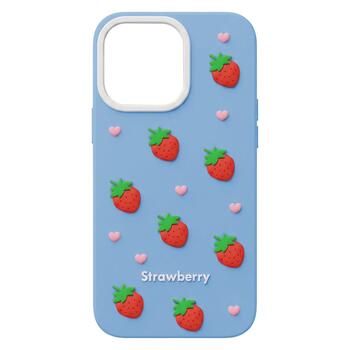 Mocco Strawberry Back Case Чехол для телефона Apple iPhone 16 Pro Max (MO-SBC-IP-16PRMAX-BL)