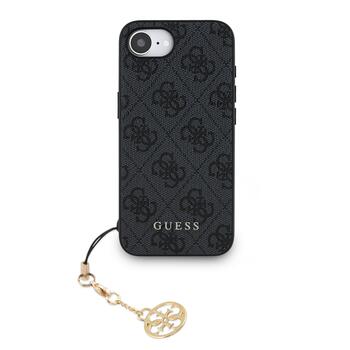 Guess 4G Charm Case Защитный чехол для iPhone 16e Tone on Tone / серый (GUHCPSE4GF4GCK)