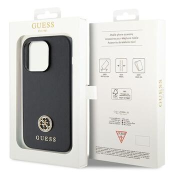 Guess Strass Metal Logo Back Case Защитный Чехол для Apple iPhone 15 Pro (GUHCP15LPS4DGPK)