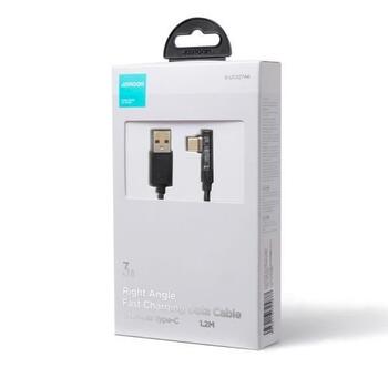 Joyroom Gaming Cable Type-C (Angled) - USB (Straight) Кабель для зарядки 3A, 480mb/s, 1.2m / чёрный (S-UC027A6-BLK)
