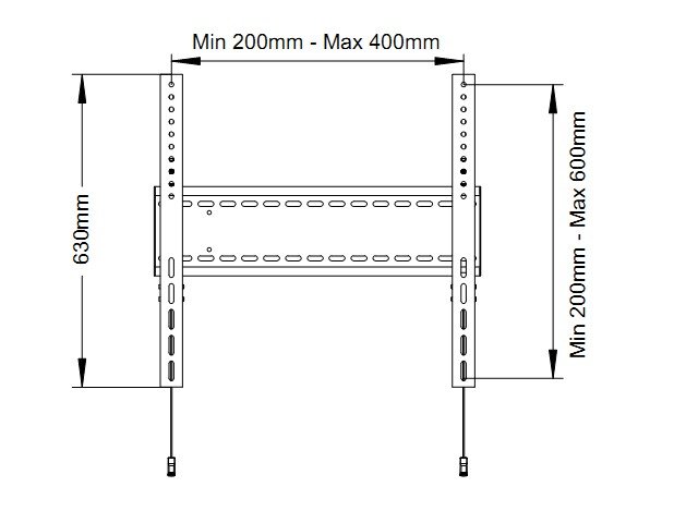 Multibrackets MB-1091 TV sienas fiksētājs kronšteins televizoriem līdz 110