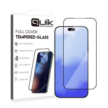 Quik Accessories Full Cover Tempered Glass Защитное Стекло для Apple iPhone 17 Pro (QK-TG-IPH-17-PR)
