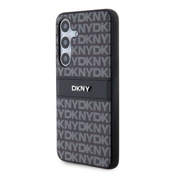 DKNY PC/TPU Repeat Pattern Tonal Stripe Case Защитный чехол для Samsung Galaxy S24 / чёрный (DKHCS24SPRTHSLK)