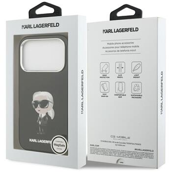 Karl Lagerfeld IML Aquarelle Karl & Logo MagSafe Case Защитный чехол для iPhone 17 Pro / чёрный (KLHMP17LHMKIAQOK)