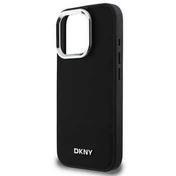 DKNY Plain Silver Logo MagSafe Защитный Чехол для Apple iPhone 16 Pro (DKHMP16LPSCMCLK)