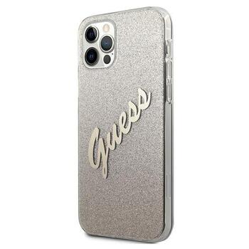 Guess GUHCP12LPCUGLSGO Glitter Gradient Script Hardcase Защитный чехол для iPhone 12 Pro Max 6,7