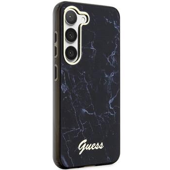 Guess GUHCS23MPCUMAK Hardcase Marble Aizsargapvalks priekš Samsung Galaxy S23+ / melns (GUHCS23MPCUMAK)