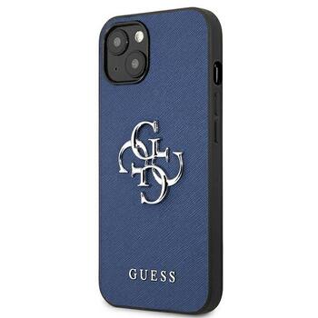 Guess GUHCP13SSA4GSBL Hardcase Saffiano 4G Metal Logo Защитный чехол для iPhone 13 mini 5,4