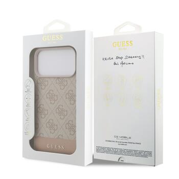 Guess PU 4G Stripe Case Защитный чехол для iPhone 17 Pro Max / розовый (GUHCP17XG4GLPI)