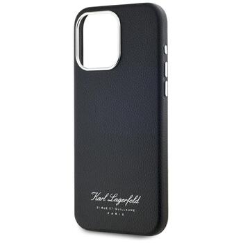 Karl Lagerfeld hotel RSG Aizsargapvalks priekš iPhone 15 Pro / melns (KLHCP15LPGWCMKHK)