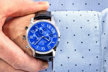 Giewont Chronograph Sapphire Vīriešu pulkstenis / sudraba/zils (GW6260-A4)