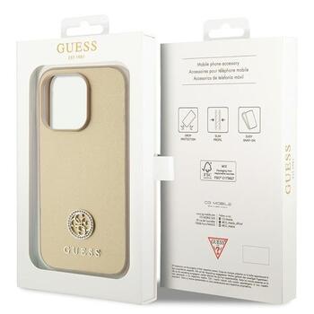 Guess Strass Metal Logo Back Case Защитный Чехол для Apple iPhone 15 Pro (GUHCP15LPS4DGPD)